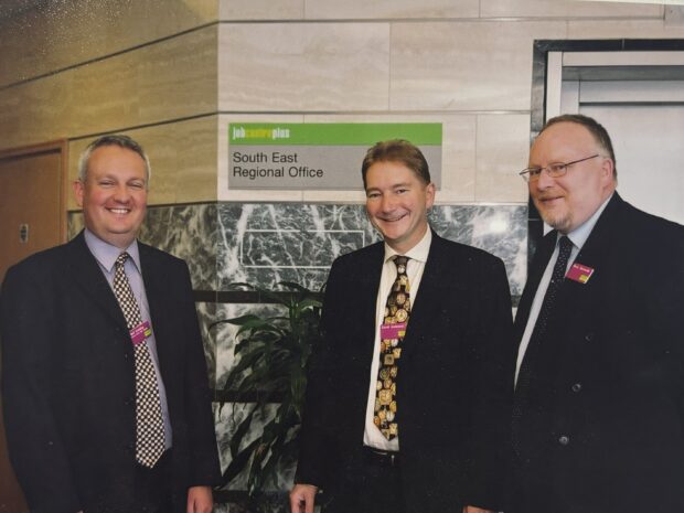 Neil Couling with David Anderson and Barry Symonds